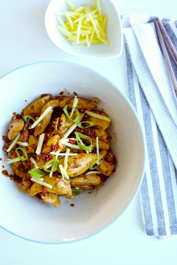 Ingefær--og-kyllingwok