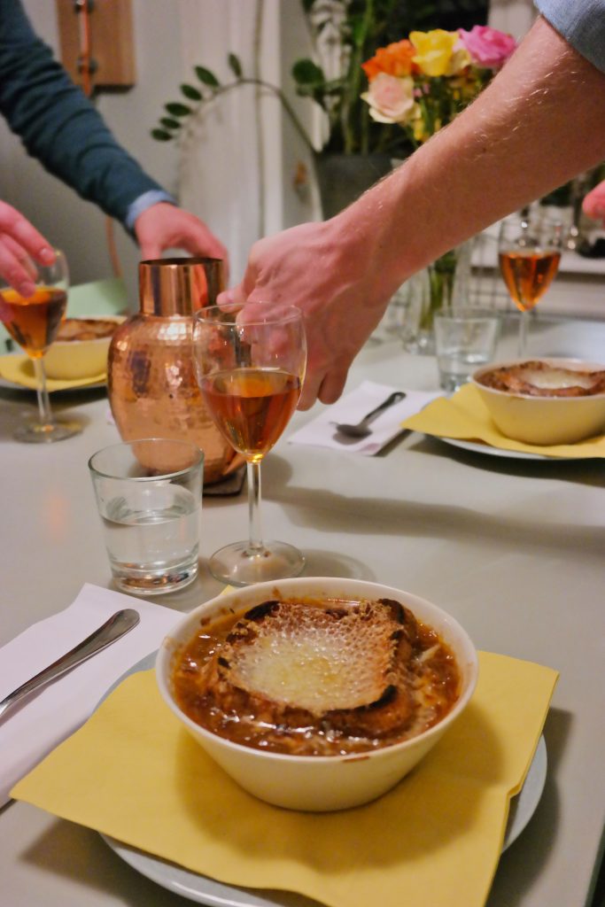 Fransk løksuppe hos J & C