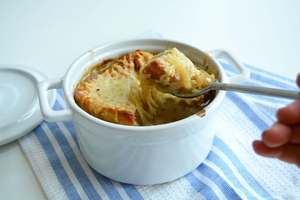 Fransk løksuppe med gruyere