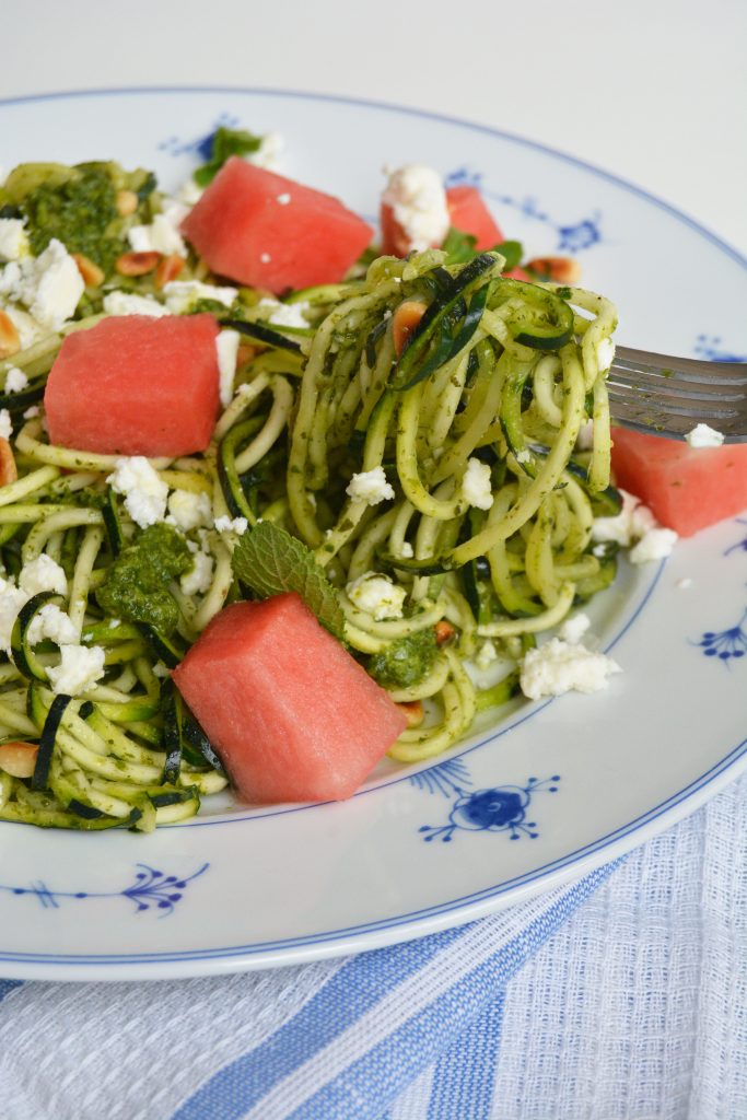 Squashpasta m myntepesto