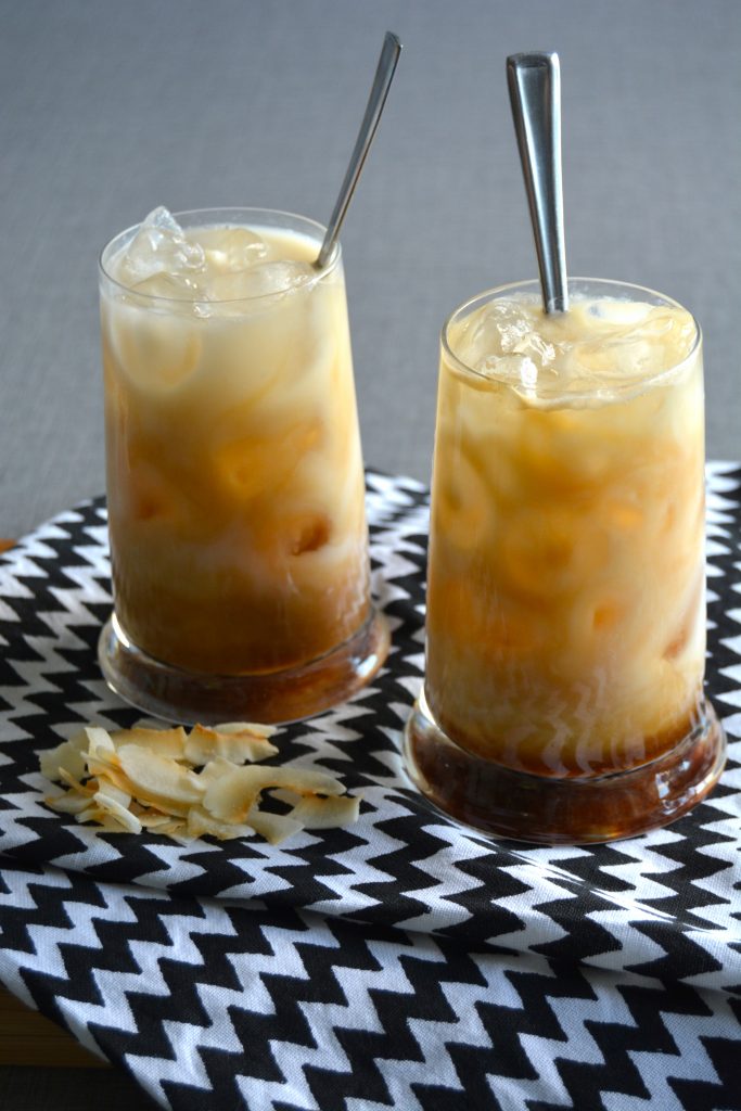 Iskaffe med alpro kokosdrikk