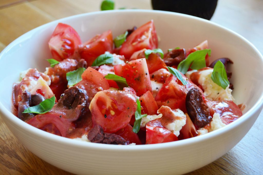 Tomat&mozzarellasalat m tomatvinaigrette..