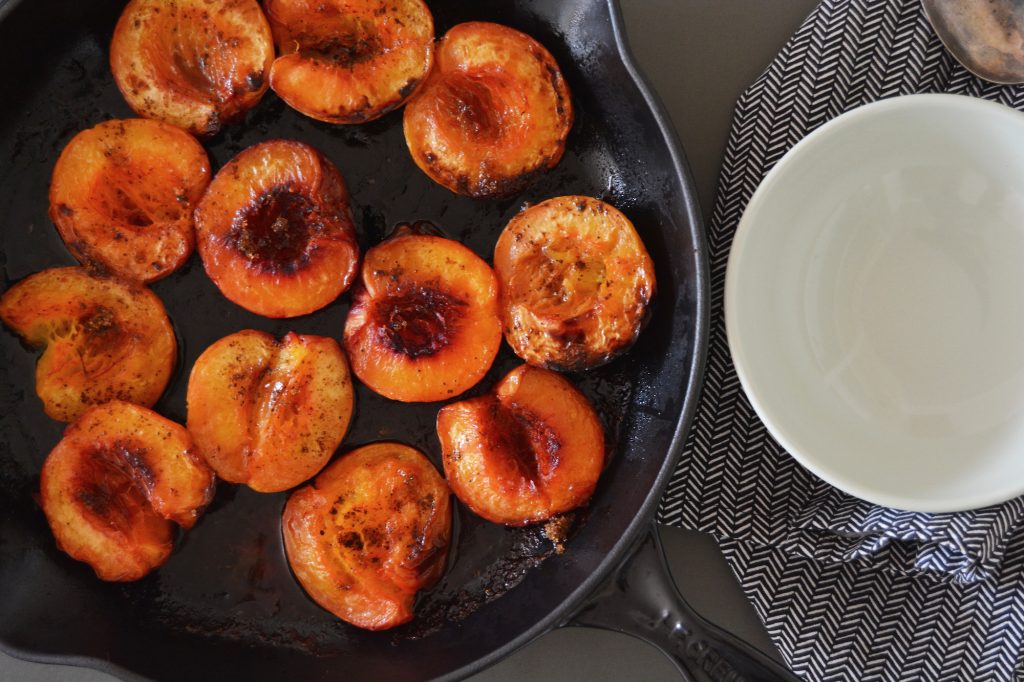 Smørstekte ferskener